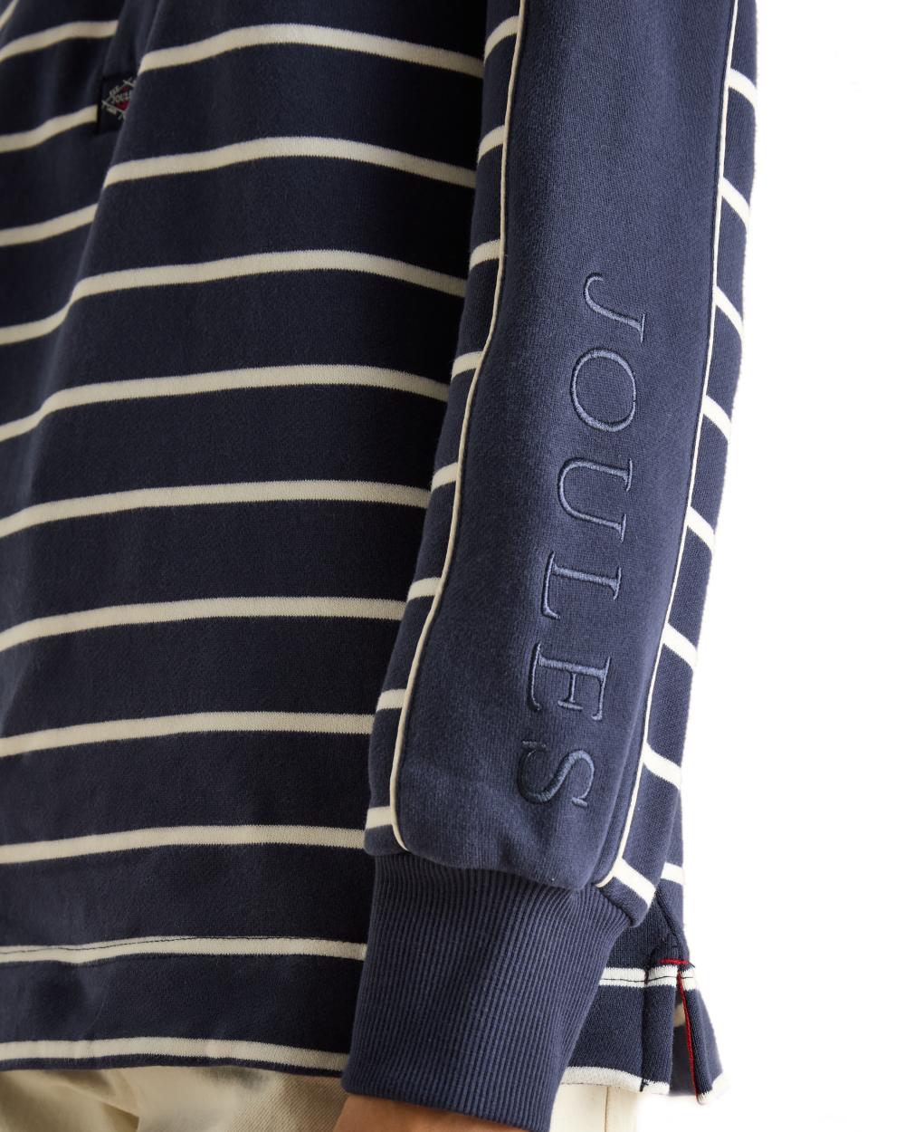Joules Southwold Button Down Striped Sweatshirt - Image 29