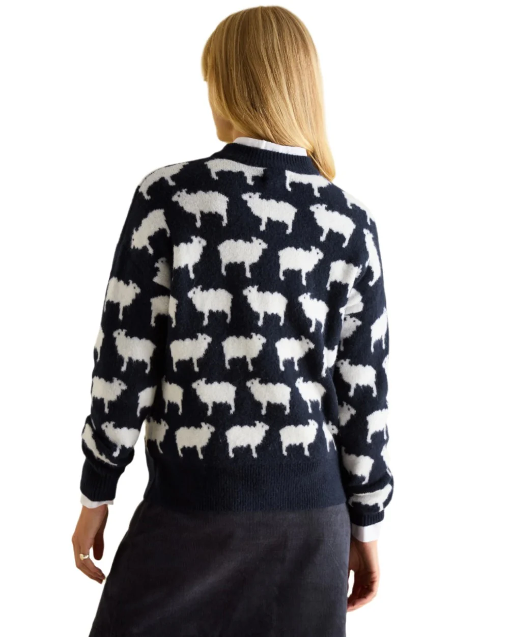 Joules What The Flock Intarsia Sheep Jumper - Image 4