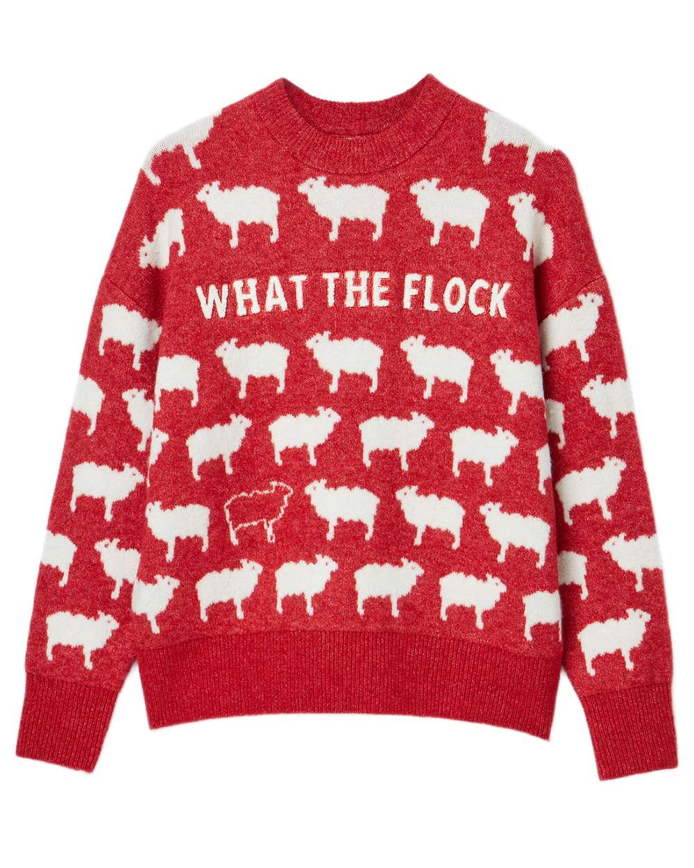 Joules What The Flock Intarsia Sheep Jumper - Image 7