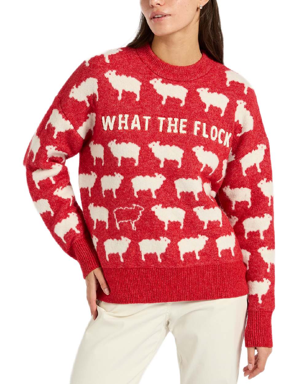 Joules What The Flock Intarsia Sheep Jumper - Image 8