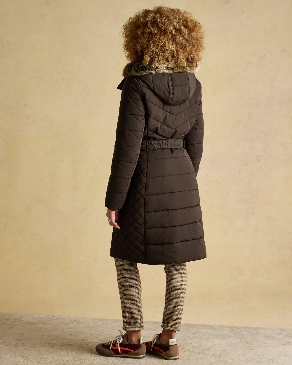 Joules Womens Aspen Showerproof Longline Padded Coat - Image 12