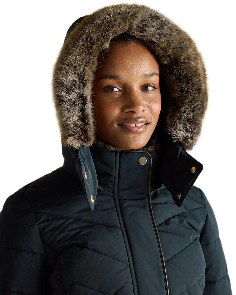 Joules Womens Aspen Showerproof Longline Padded Coat - Image 19
