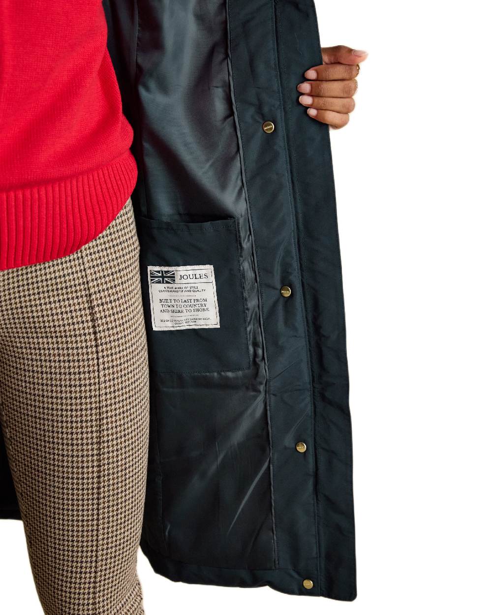 Joules Womens Aspen Showerproof Longline Padded Coat - Image 21
