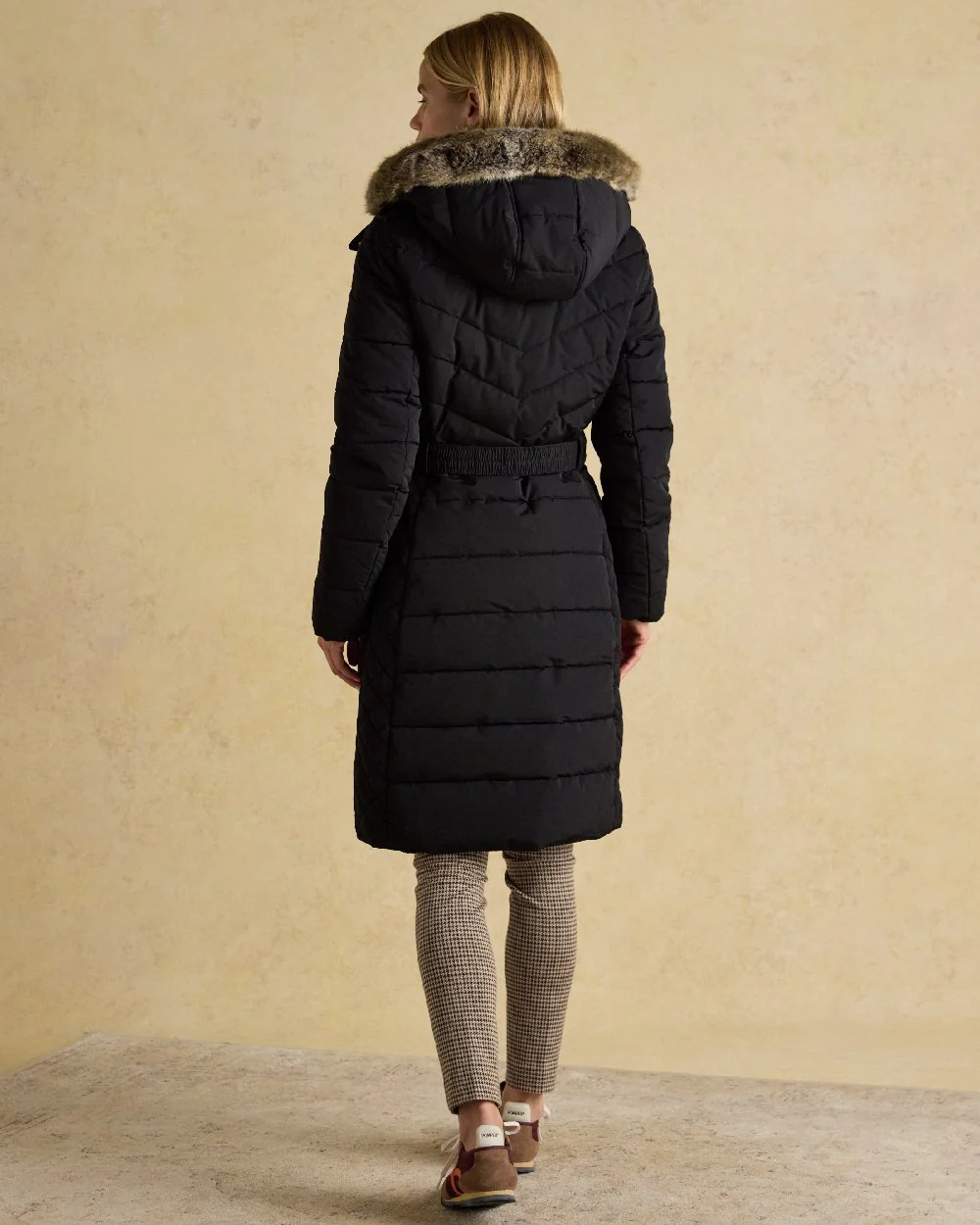 Joules Womens Aspen Showerproof Longline Padded Coat - Image 3