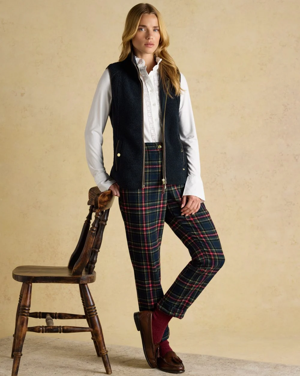Joules Womens Borg Heritage Fleece Gilet - Image 3