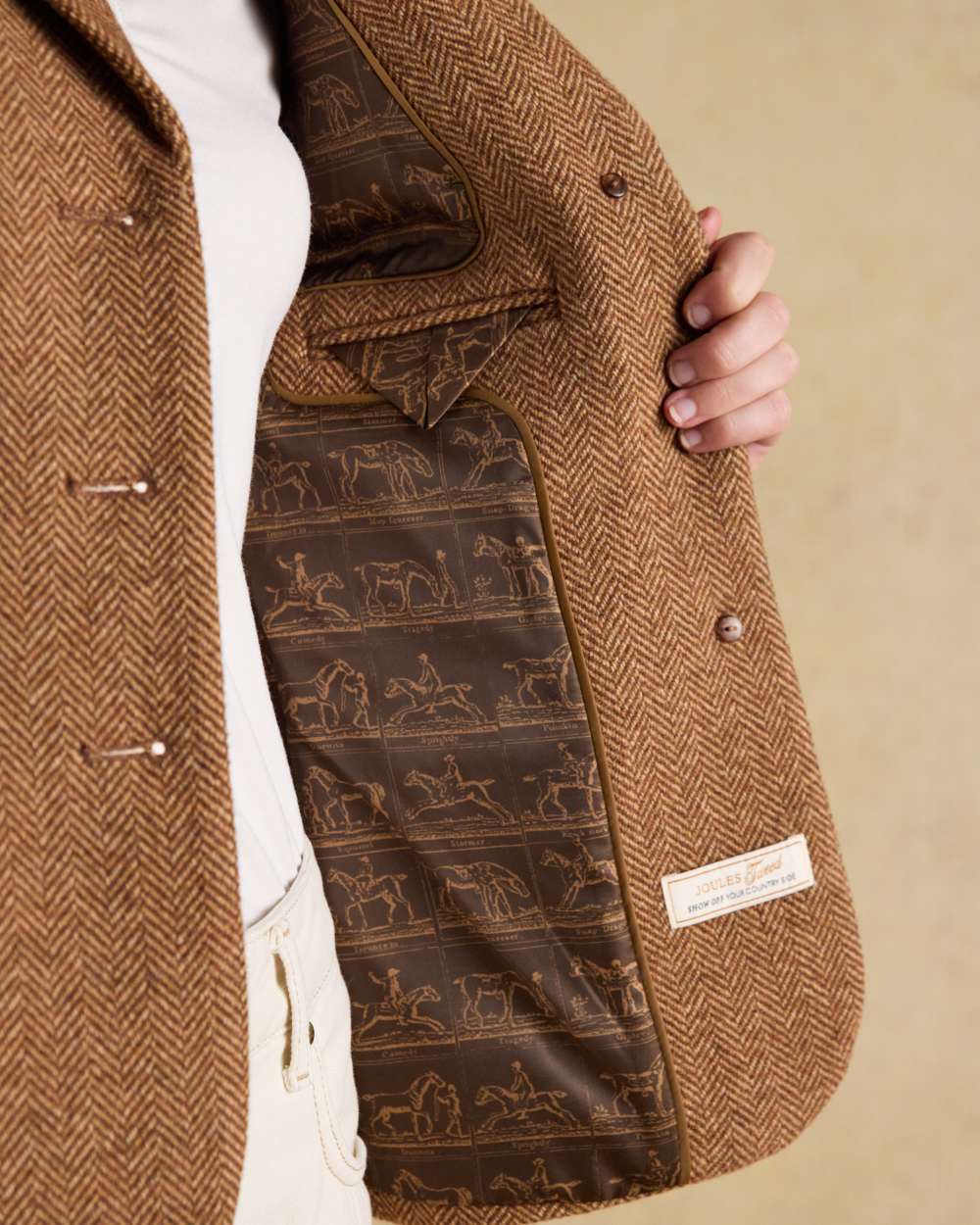 Joules Womens Canterly Tweed Hacking Jacket - Image 8