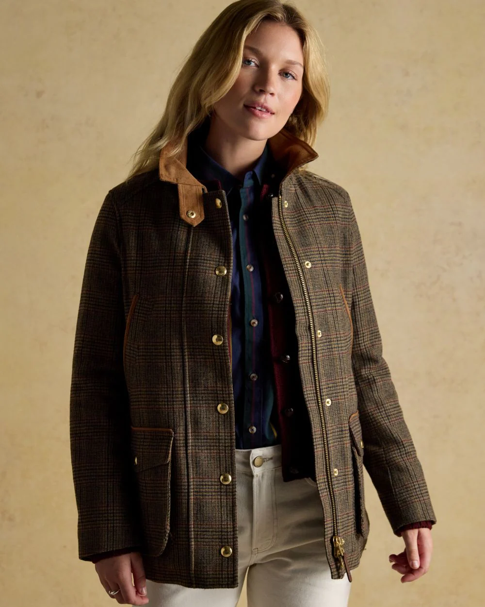 Joules Womens Contemporary Tweed Fieldcoat - Image 2