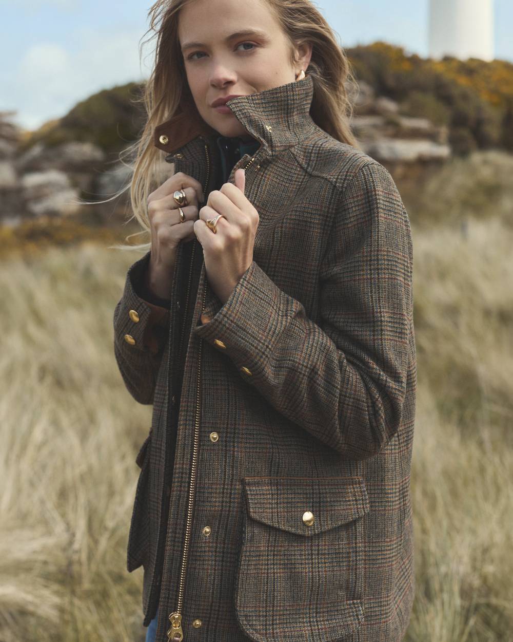 Joules Womens Contemporary Tweed Fieldcoat - Image 6