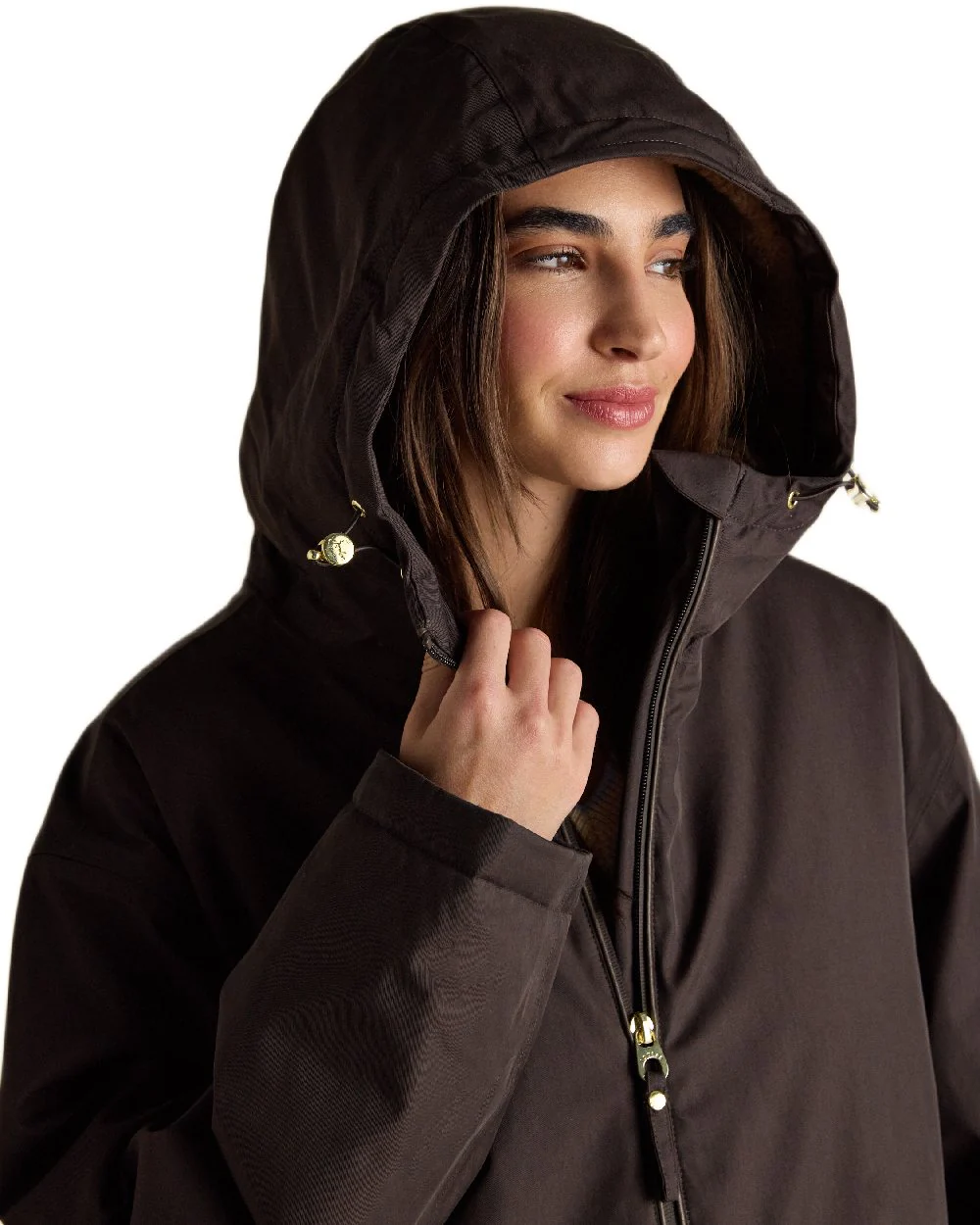 Joules Womens Coverall Oversized Fleece Lined Waterproof Coat - Image 11