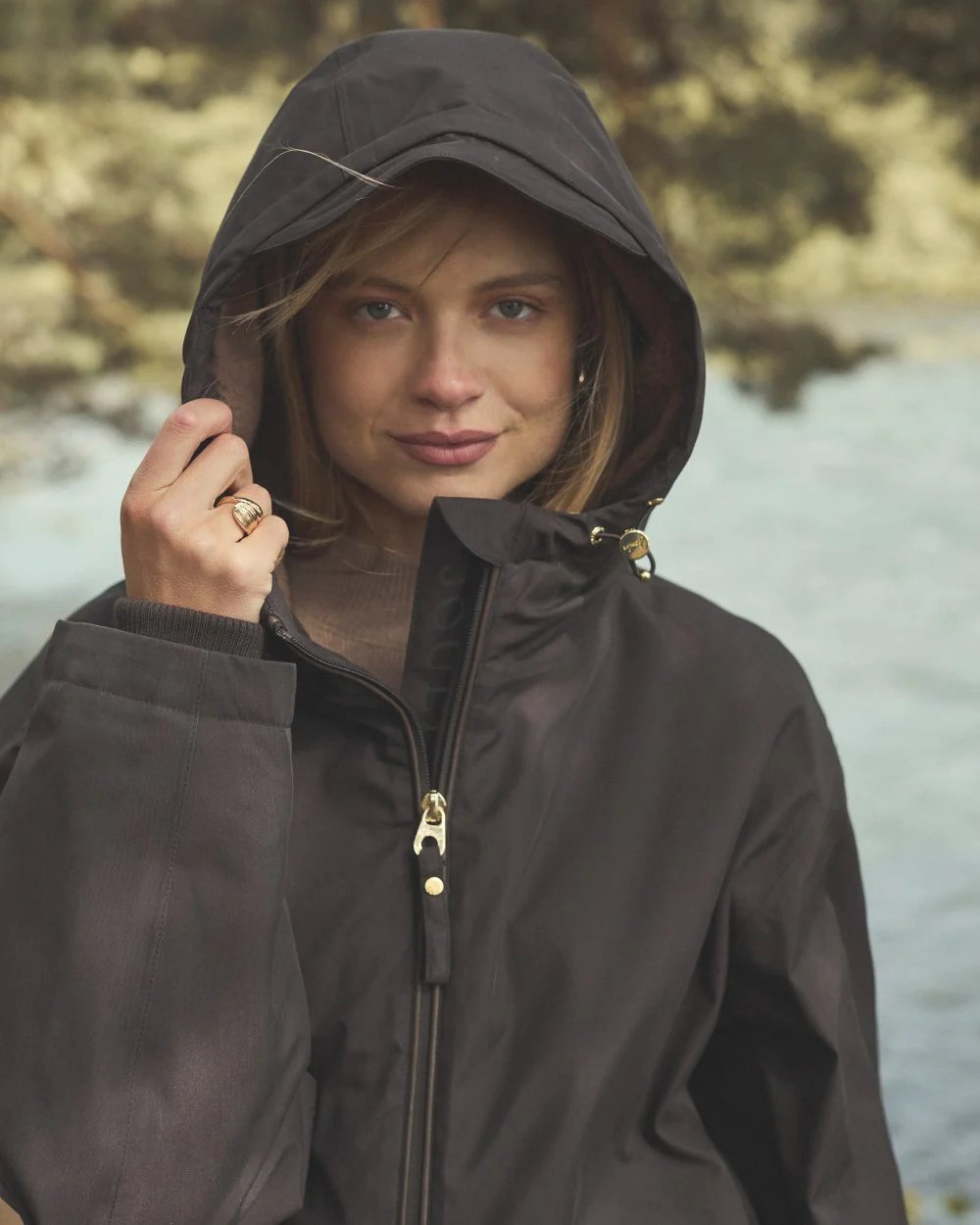Joules Womens Coverall Oversized Fleece Lined Waterproof Coat - Image 6