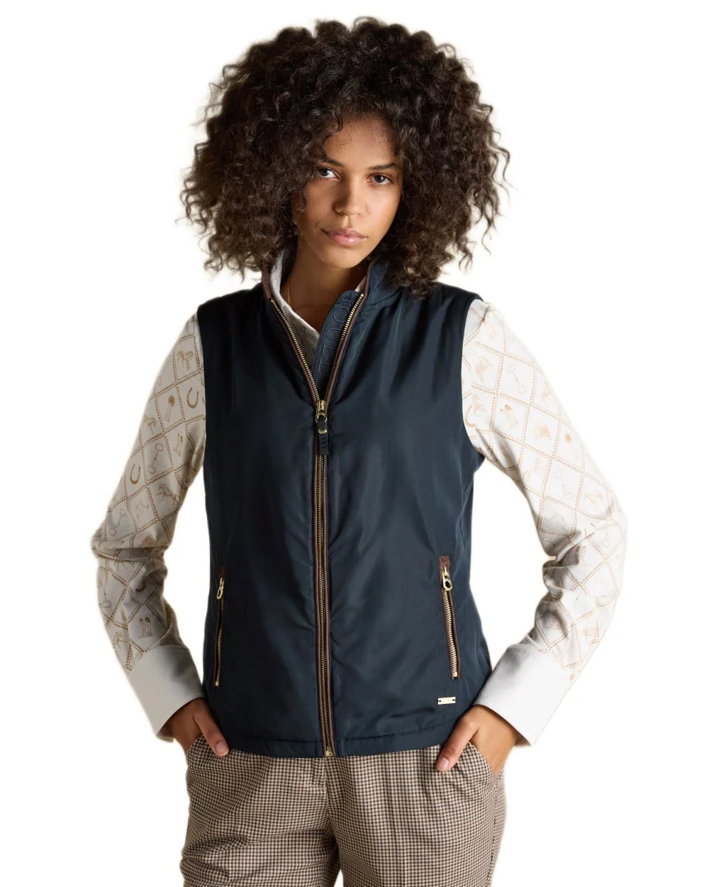 Joules Womens Farnham Fleece Lined Lightweight Gilet - Image 3