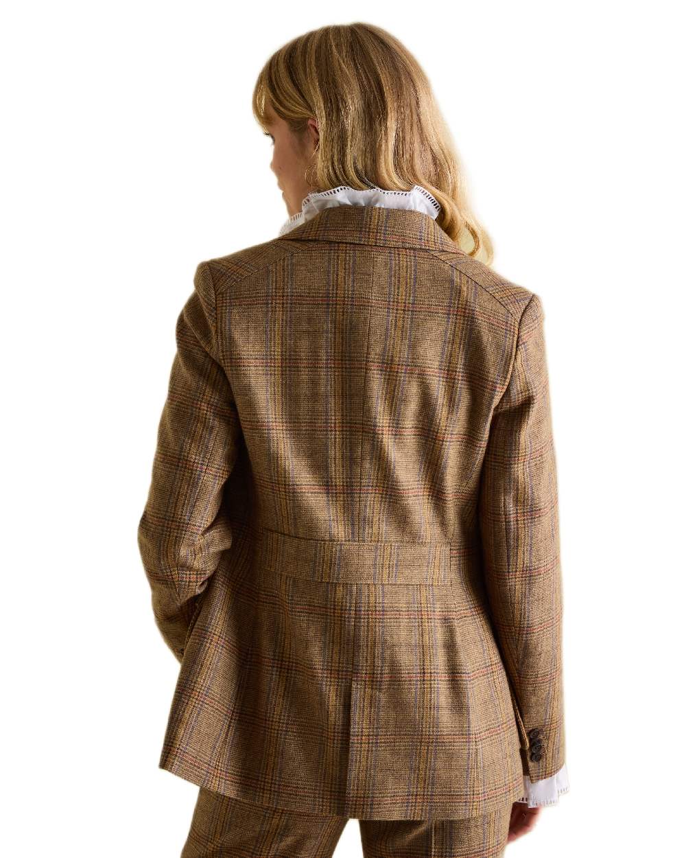 Joules Womens Foxley Tweed Suit Blazer - Image 8