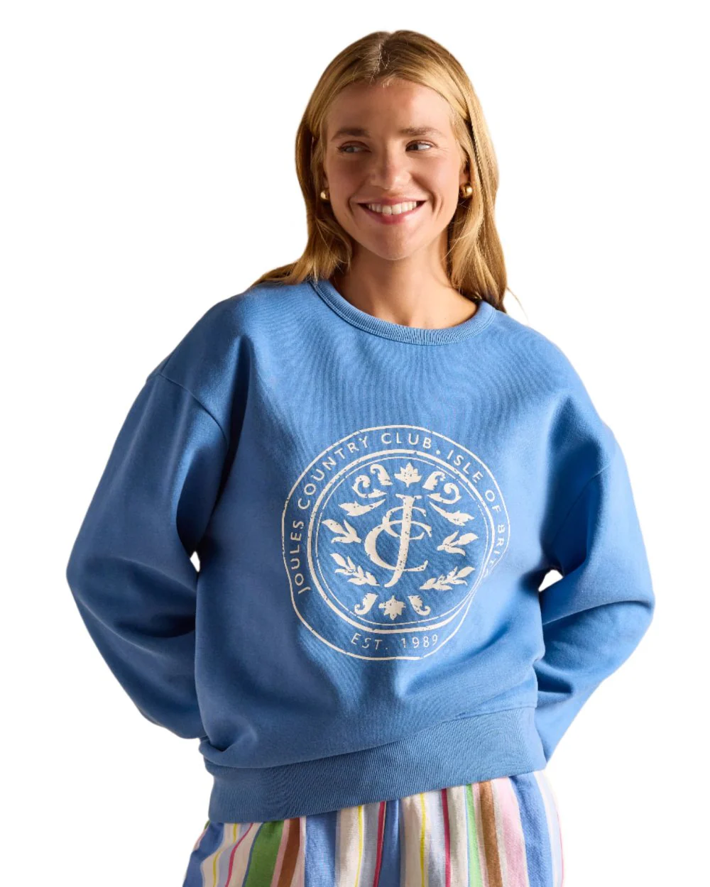 Joules Womens Graphic Crew Neck Sweatshirt - Image 2