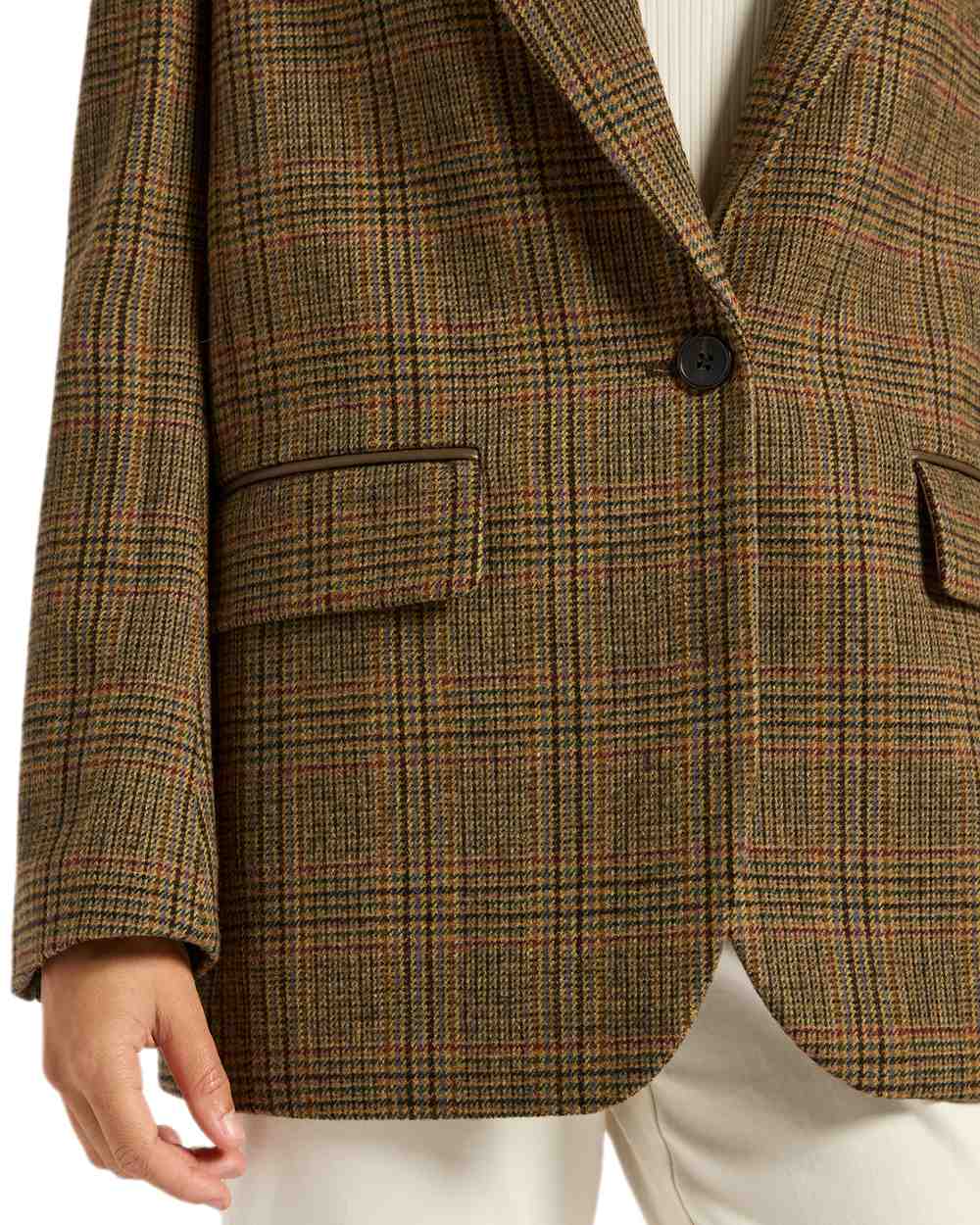 Joules Womens Hackmore Relaxed Fit Wool Blend Tweed Blazer - Image 10