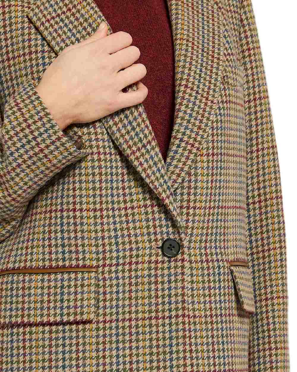 Joules Womens Hackmore Relaxed Fit Wool Blend Tweed Blazer - Image 5