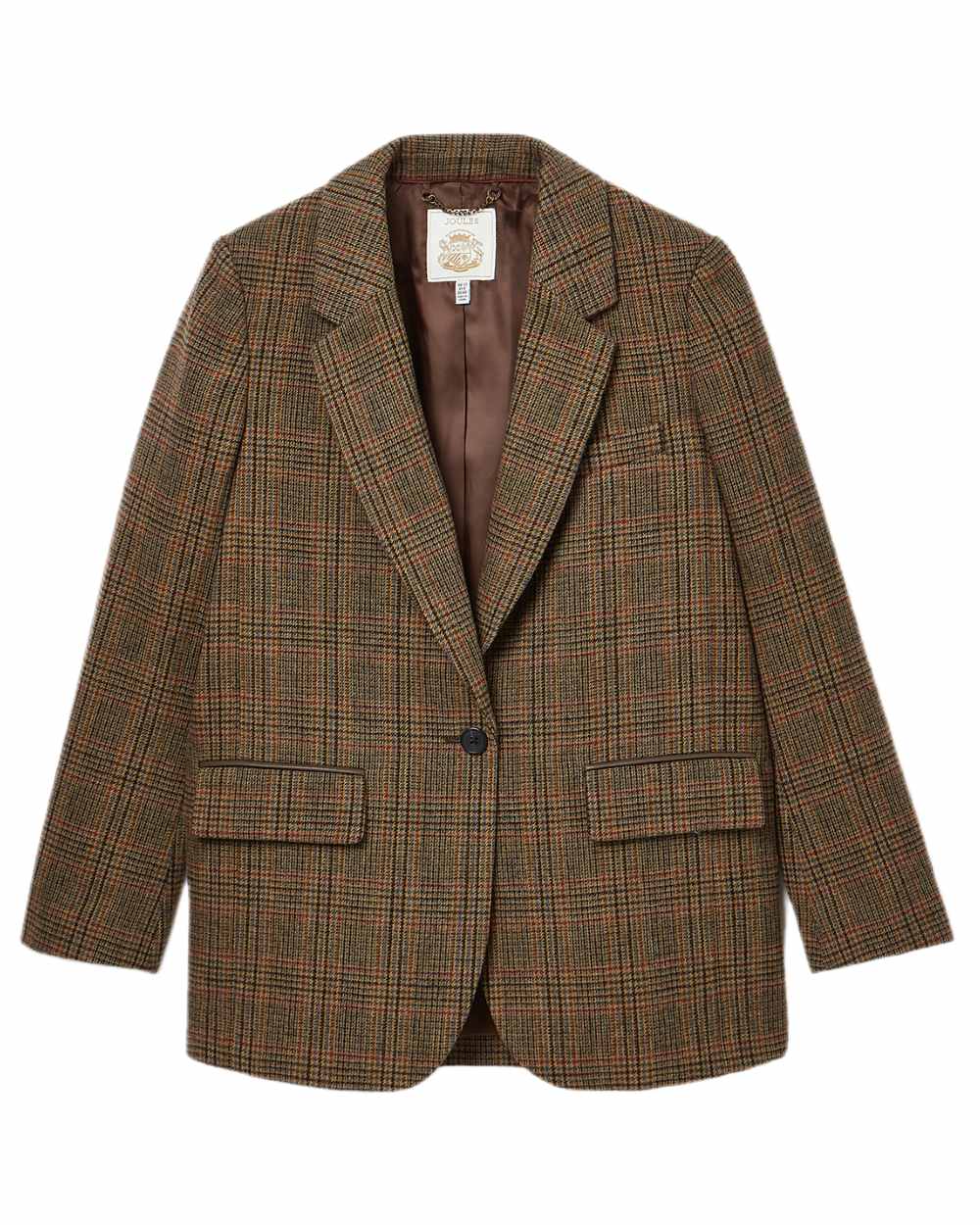 Joules Womens Hackmore Relaxed Fit Wool Blend Tweed Blazer - Image 8