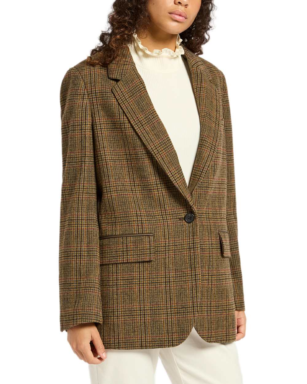 Joules Womens Hackmore Relaxed Fit Wool Blend Tweed Blazer - Image 9