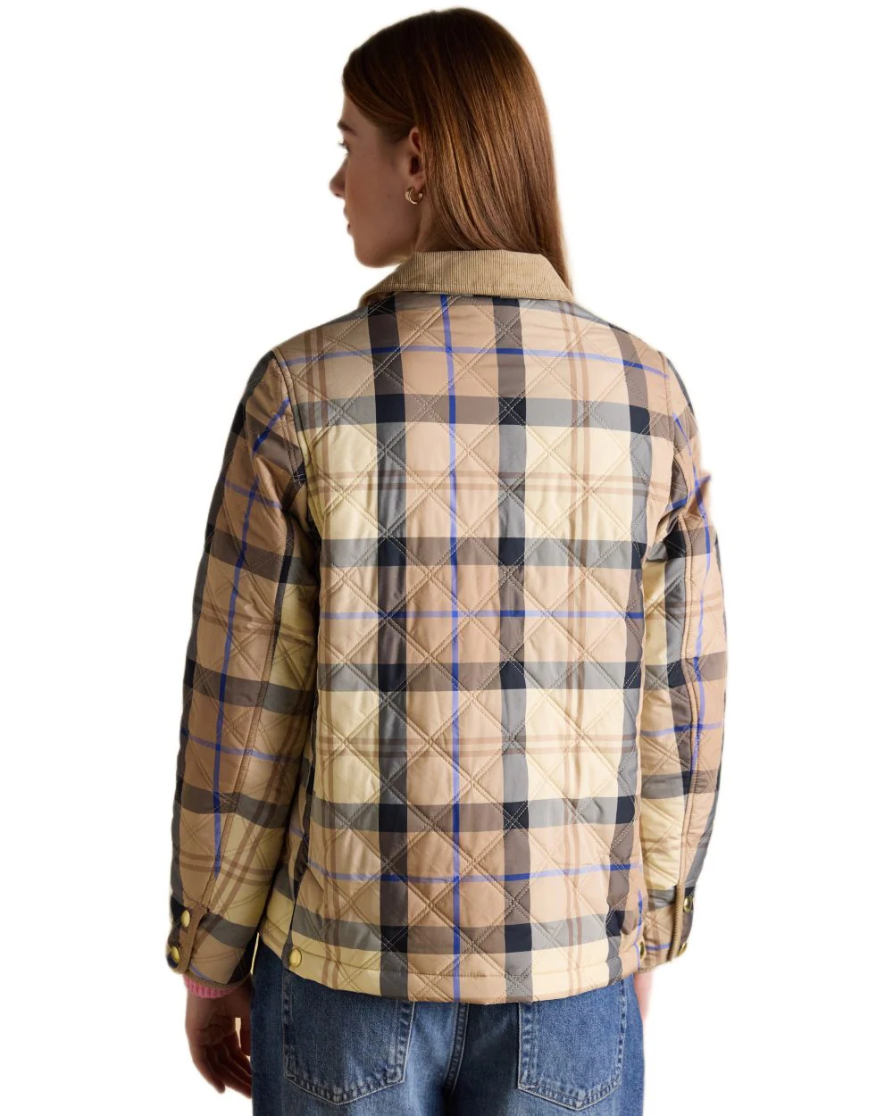 Joules Womens Harrogate Showerproof Diamond Quilted Barn Jacket - Image 6