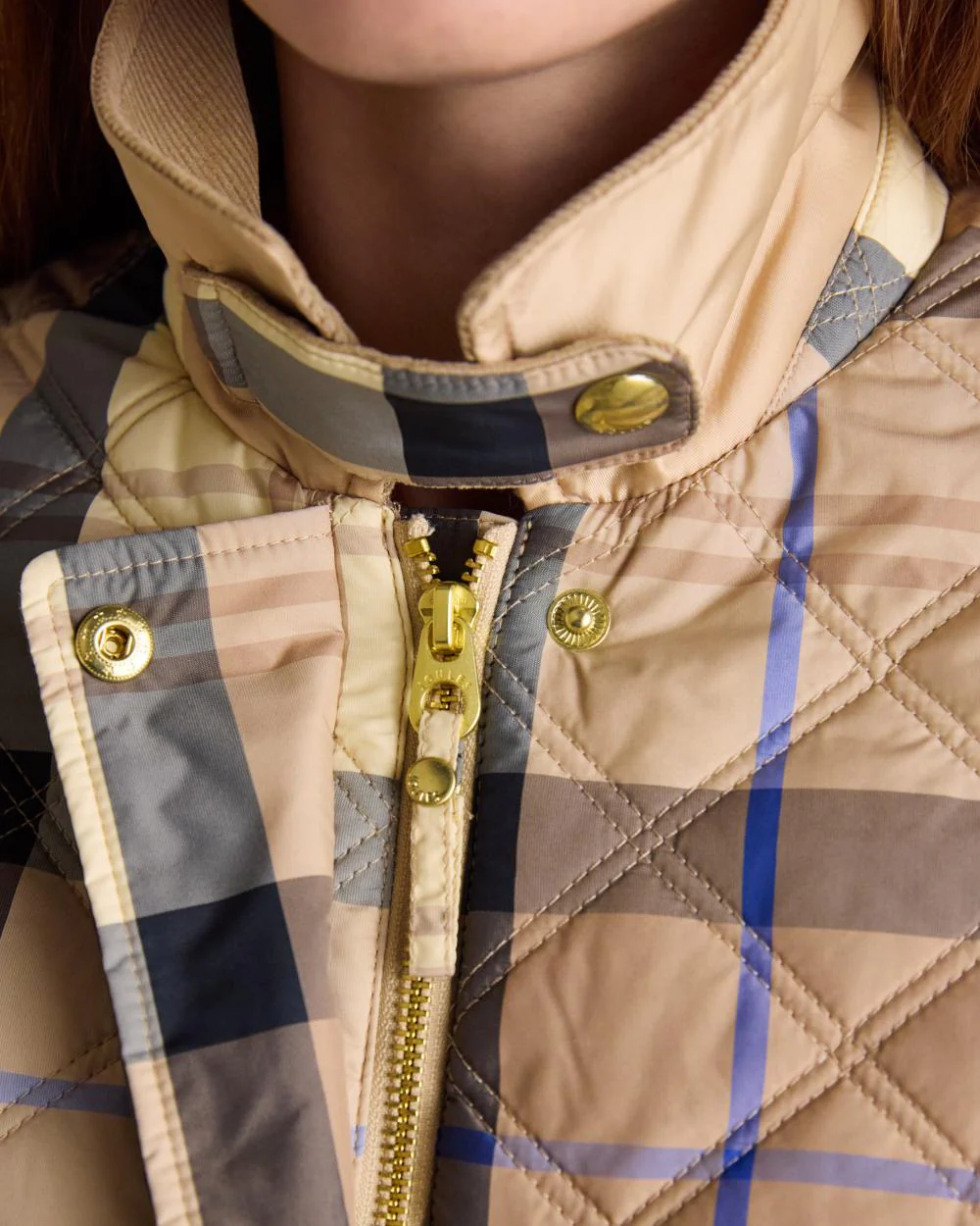 Joules Womens Harrogate Showerproof Diamond Quilted Barn Jacket - Image 9