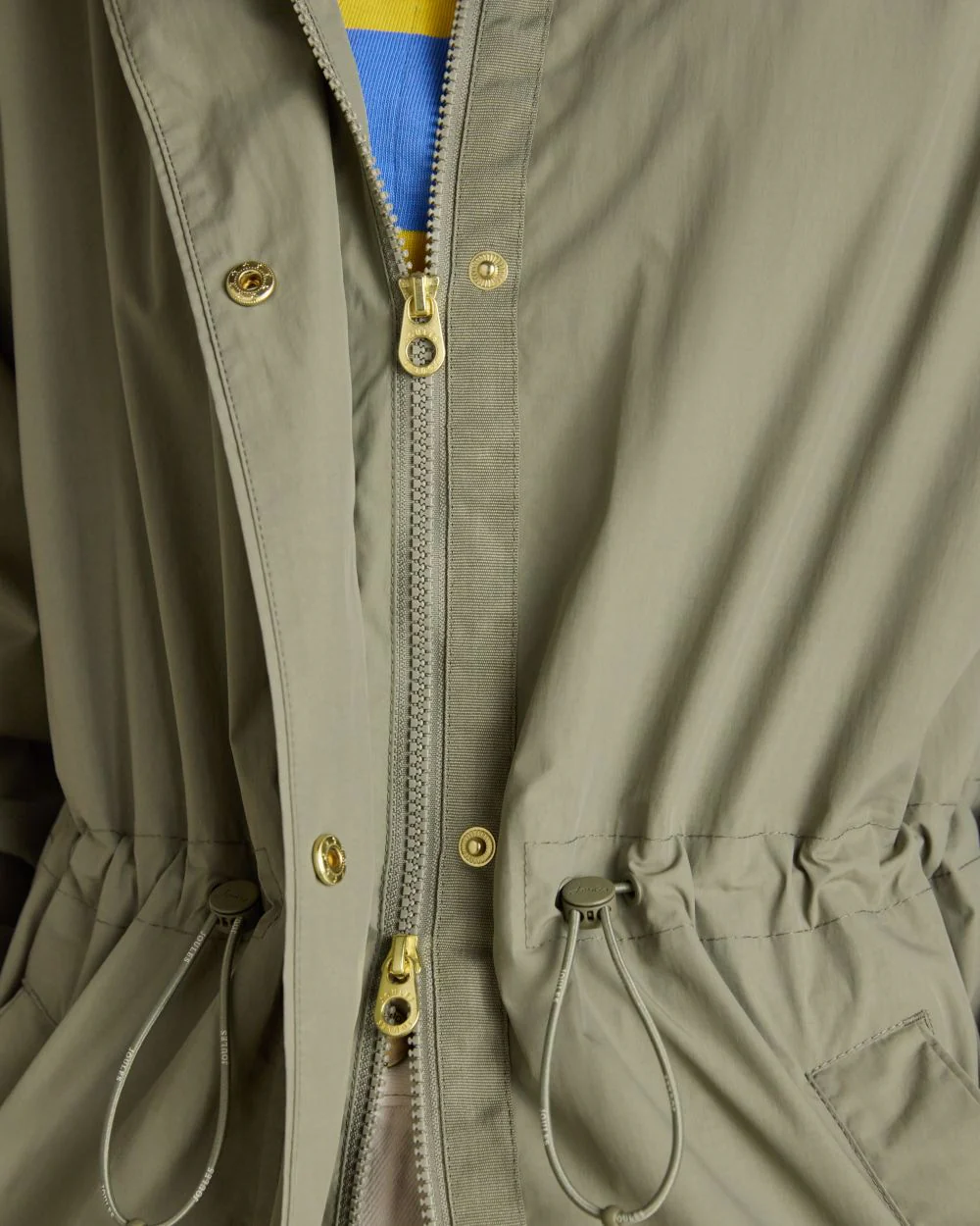 Joules Womens Hensley Waterproof Longline Coat With Packable Hood - Image 6