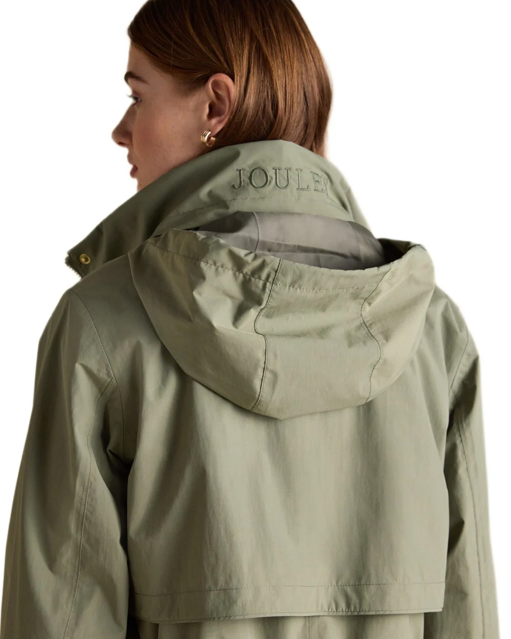 Joules Womens Hensley Waterproof Longline Coat With Packable Hood - Image 7