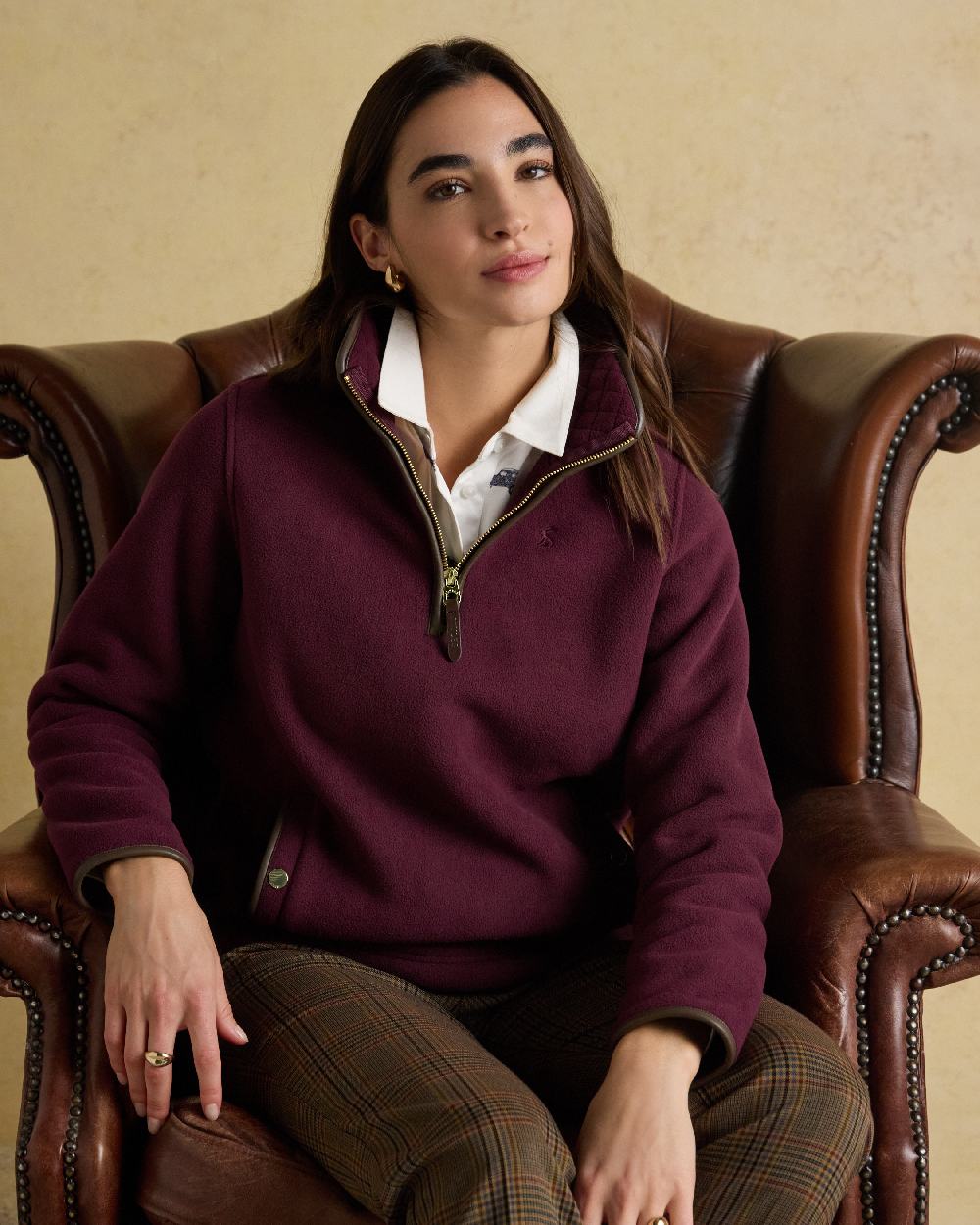 Joules Womens Heritage Quarter Zip Fleece - Image 11