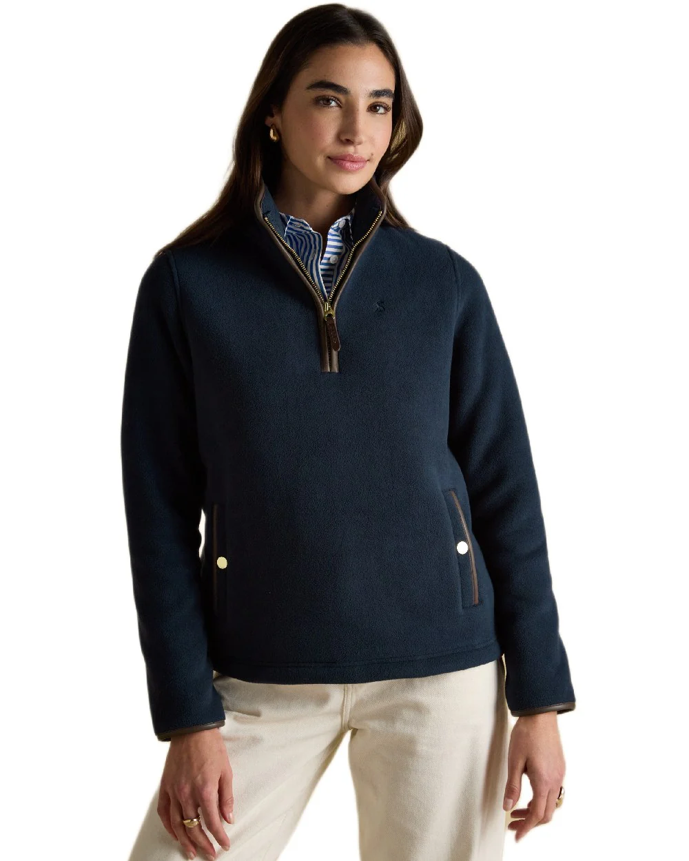Joules Womens Heritage Quarter Zip Fleece - Image 2