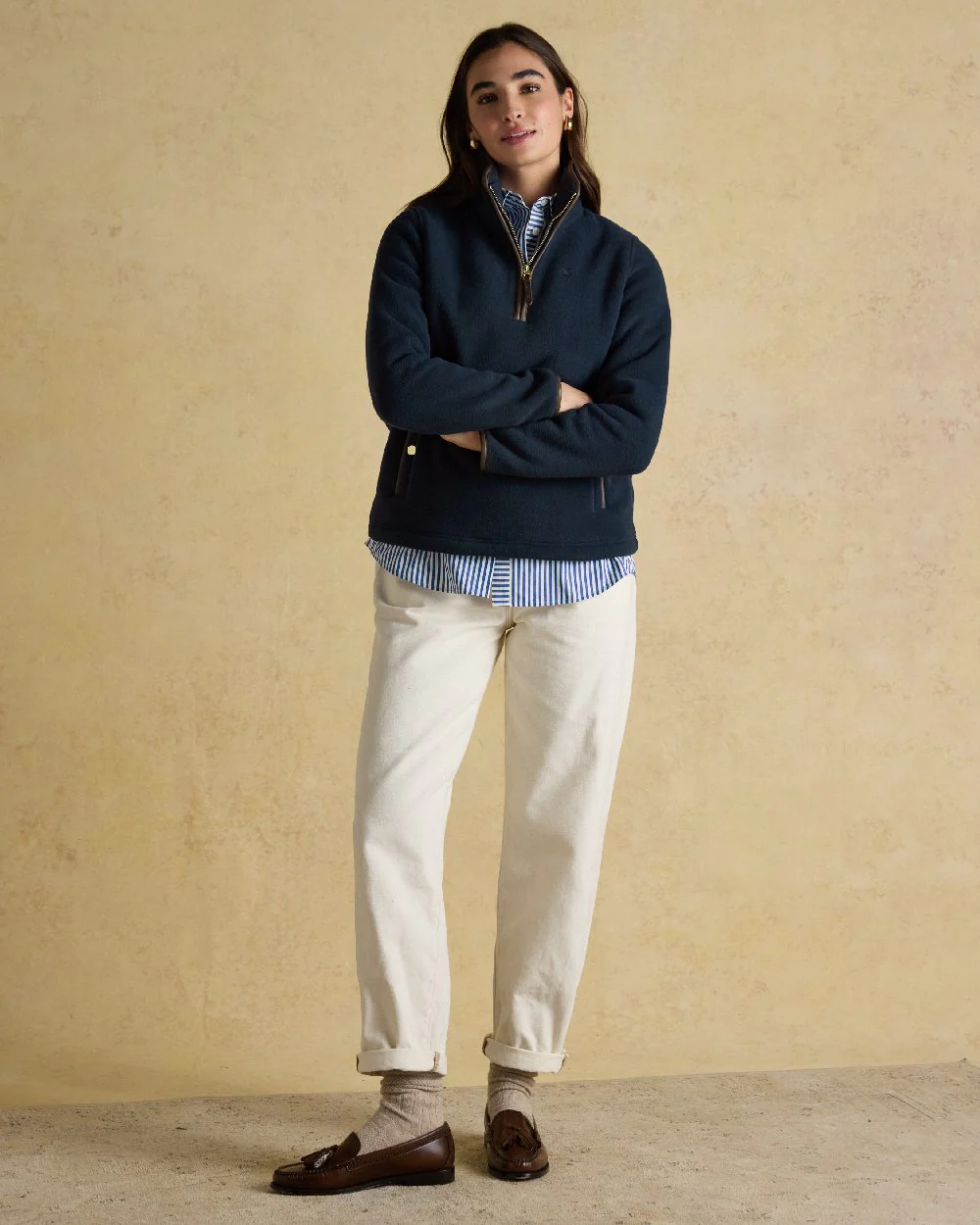 Joules Womens Heritage Quarter Zip Fleece - Image 3
