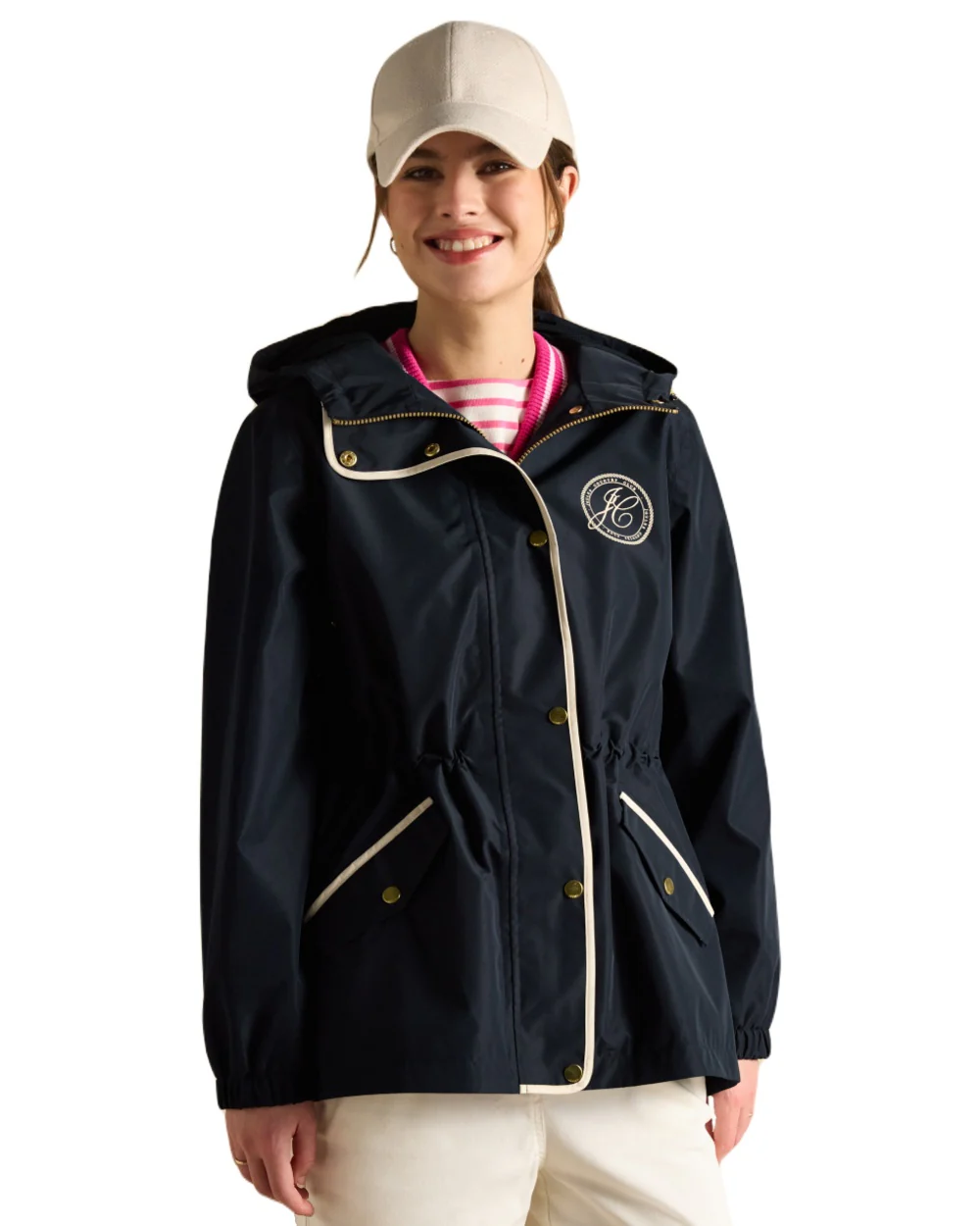 Joules Womens Holt Short Packable Raincoat - Image 2