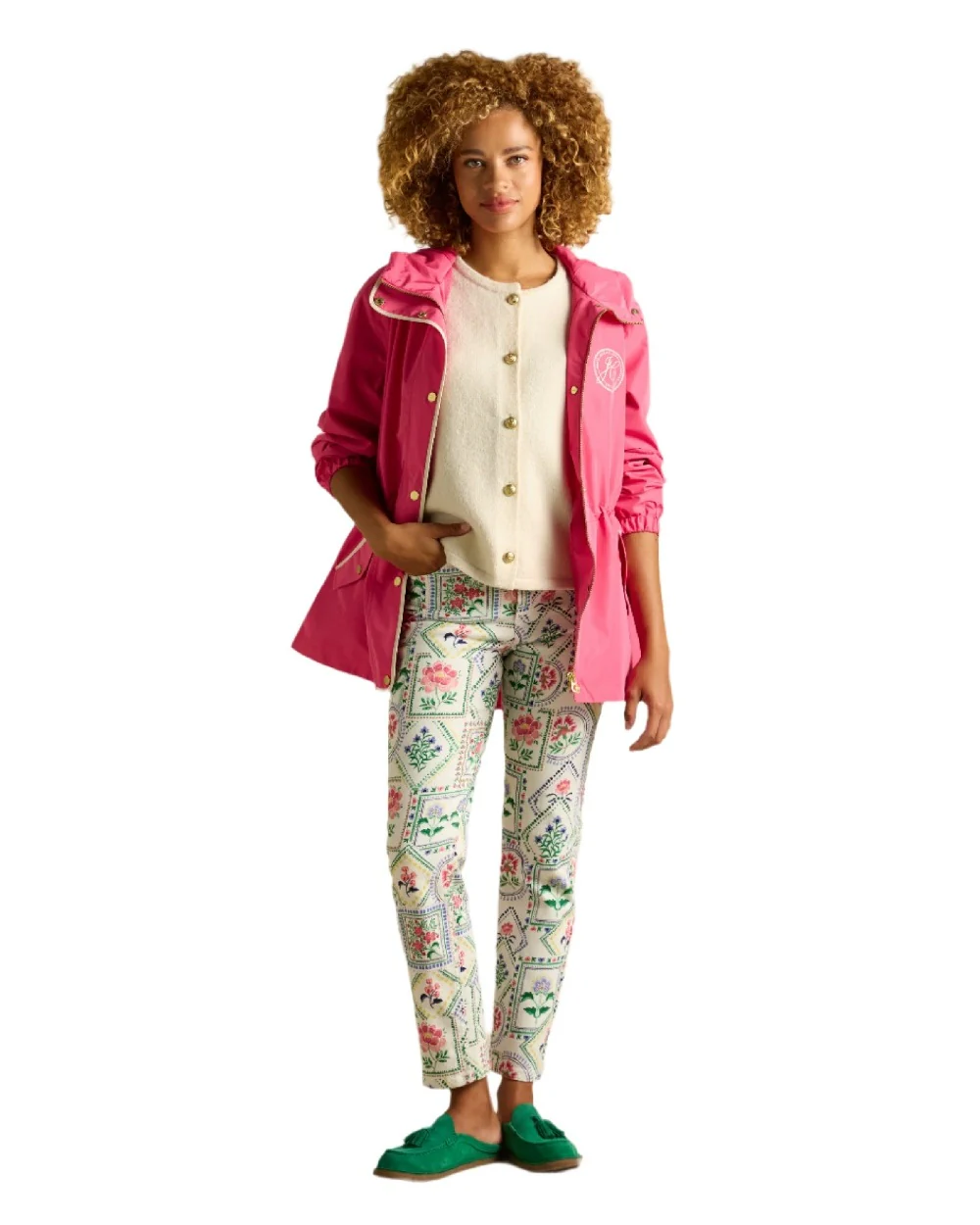 Joules Womens Holt Short Packable Raincoat - Image 7