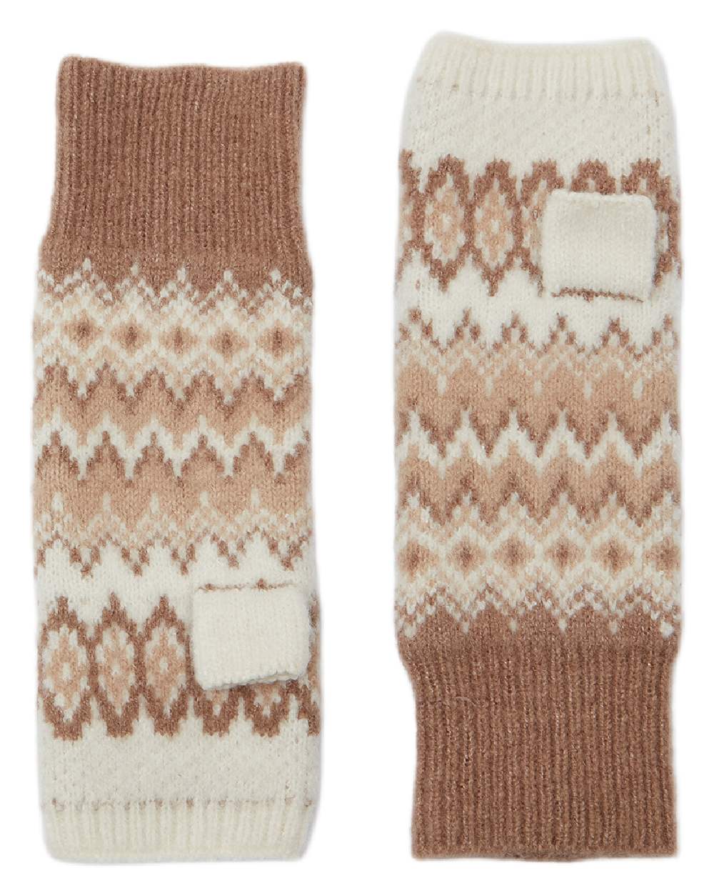 Joules Womens Kara Fairisle Fingerless Gloves - Image 4
