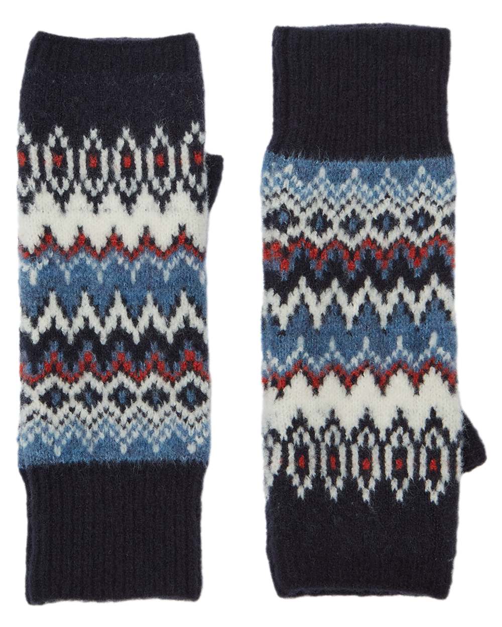Joules Womens Kara Fairisle Fingerless Gloves - Image 5