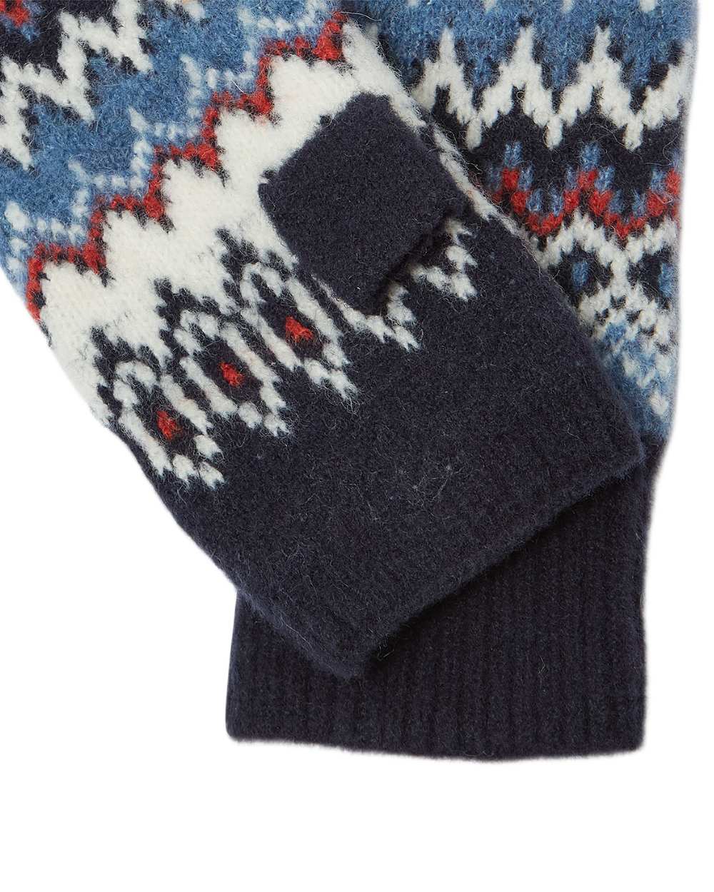 Joules Womens Kara Fairisle Fingerless Gloves - Image 6