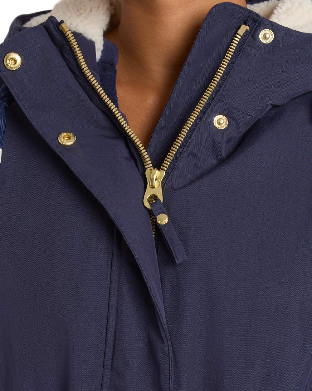 Joules Womens Portwell Cosy Fleece Lined Waterproof Mac - Image 3