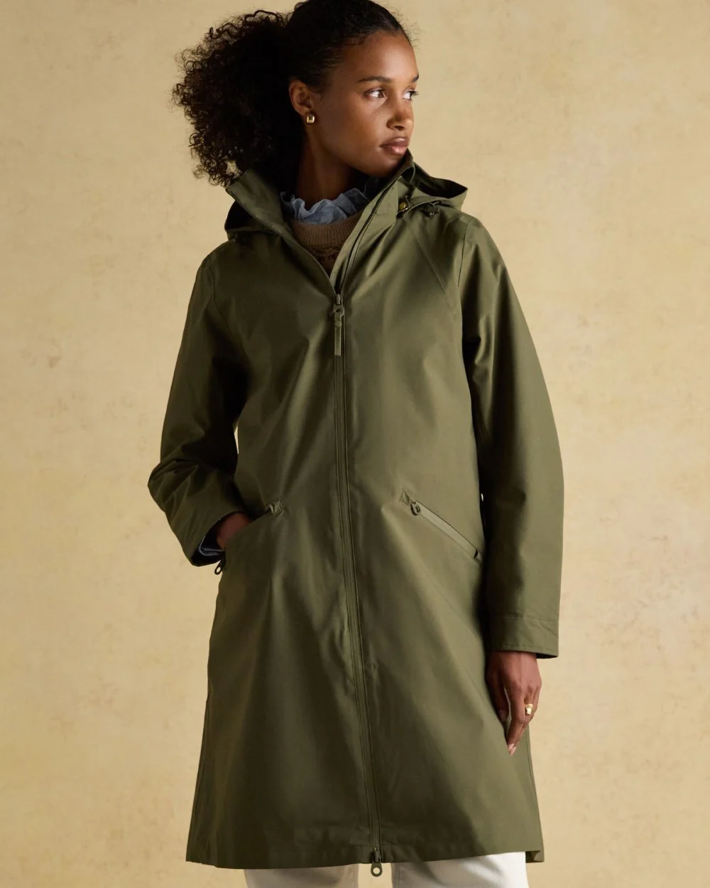 Joules Womens Rainaway Waterproof Longline Raincoat - Image 10