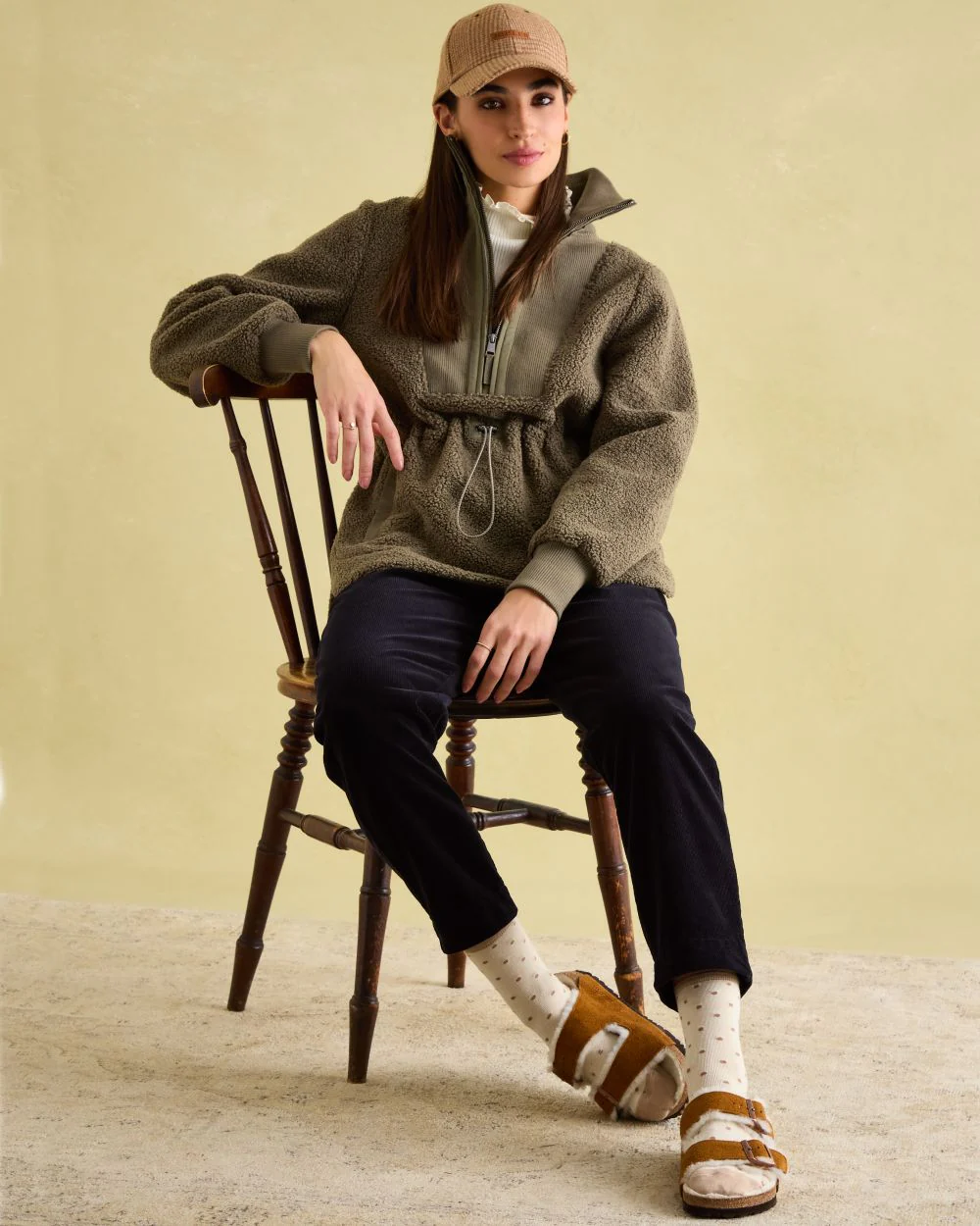 Joules Womens Thurleston Borg Fleece Jacket - Image 4