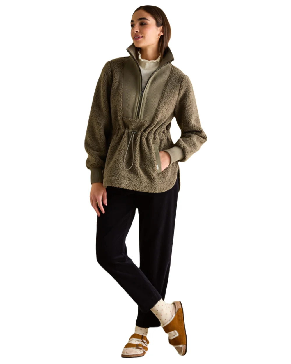 Joules Womens Thurleston Borg Fleece Jacket - Image 8