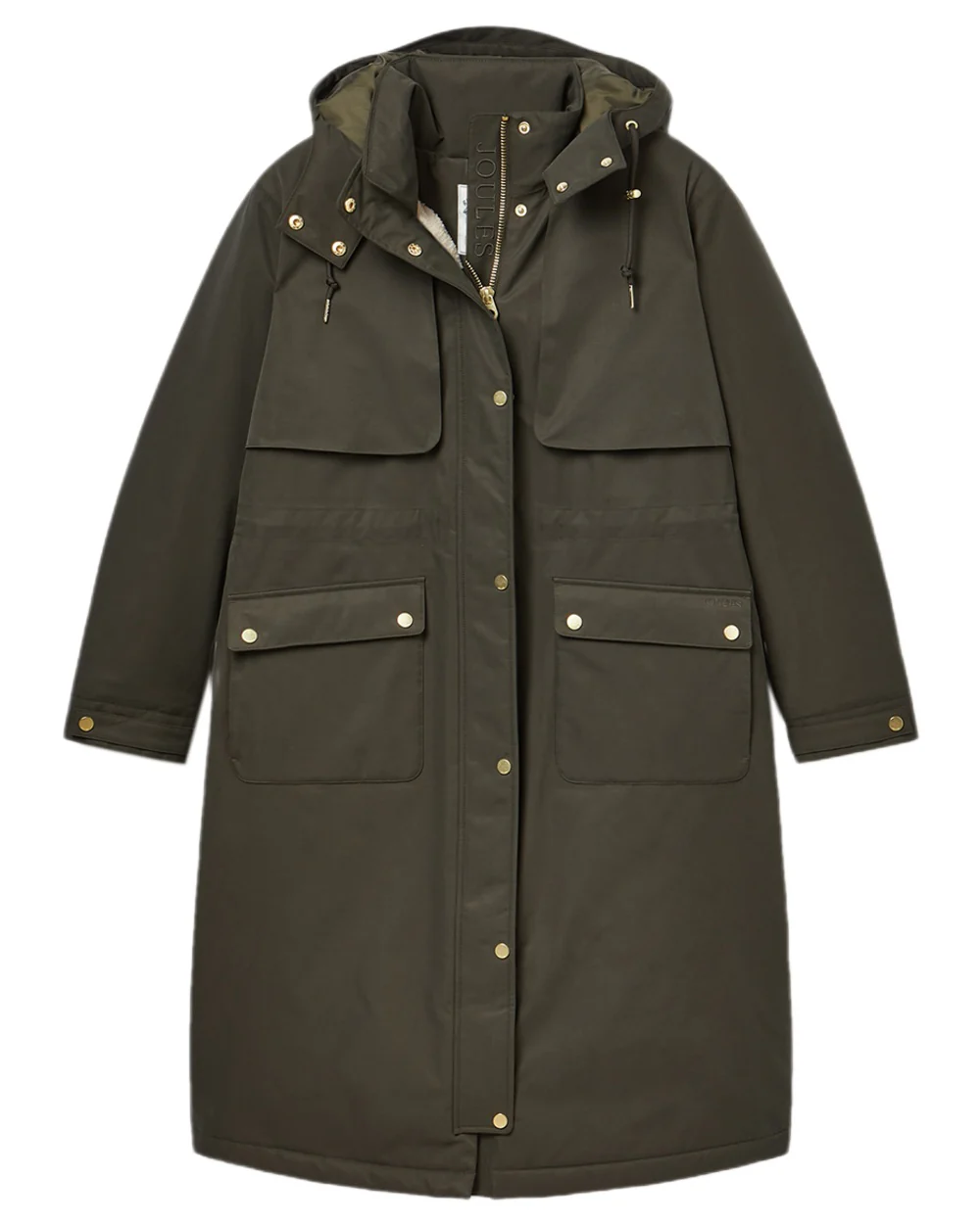 Joules Womens Warmwell Waterproof Fleece Lined Raincoat