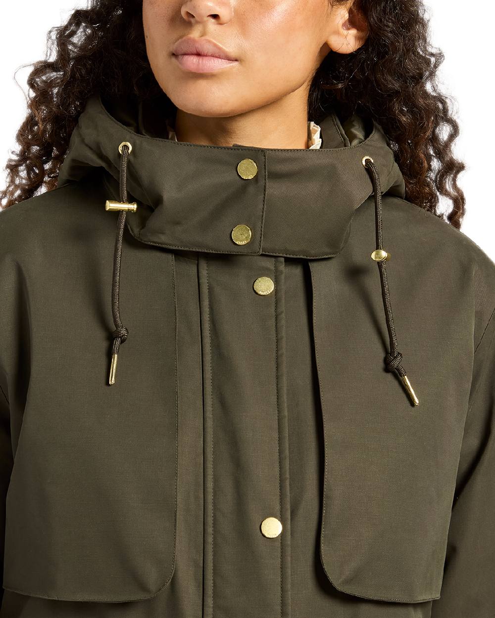 Joules Womens Warmwell Waterproof Fleece Lined Raincoat - Image 3