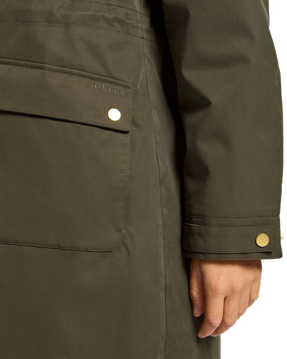 Joules Womens Warmwell Waterproof Fleece Lined Raincoat - Image 5