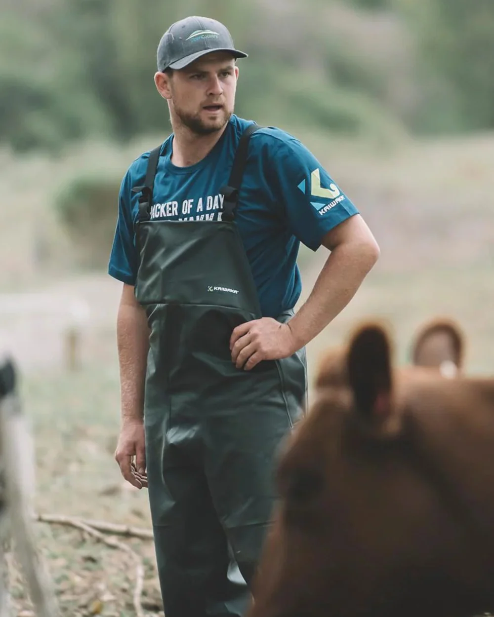 Kaiwaka Mens Dairytex Bib Overtrousers - Image 2