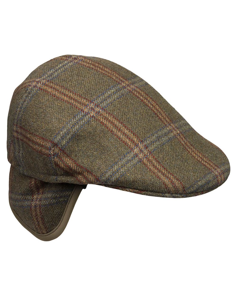 Laksen Chester Ghillies Tweed Flat Cap with Earwarmer - Image 2