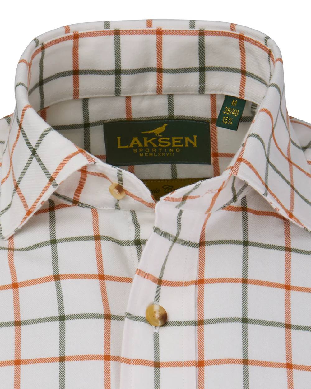 Laksen Mens Fabian Brushed Organic Cotton Shirt - Image 2