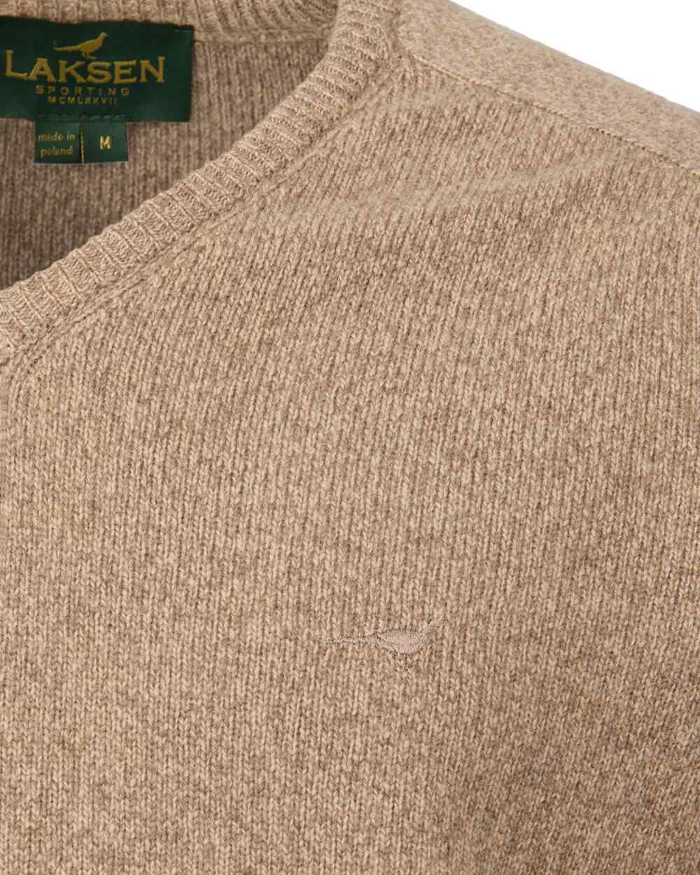 Laksen Mens Trent V-Neck Lambswool Sweater - Image 2