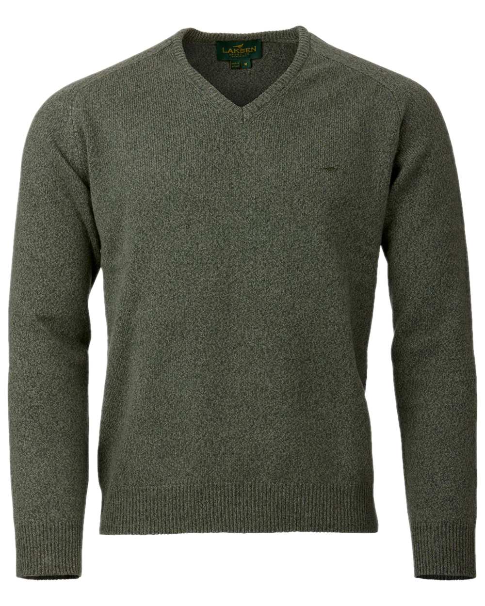 Laksen Mens Trent V-Neck Lambswool Sweater - Image 3