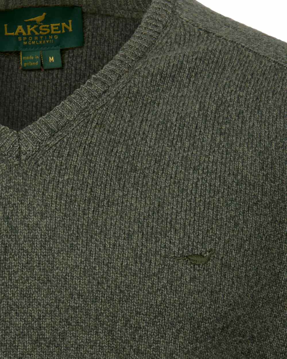 Laksen Mens Trent V-Neck Lambswool Sweater - Image 4
