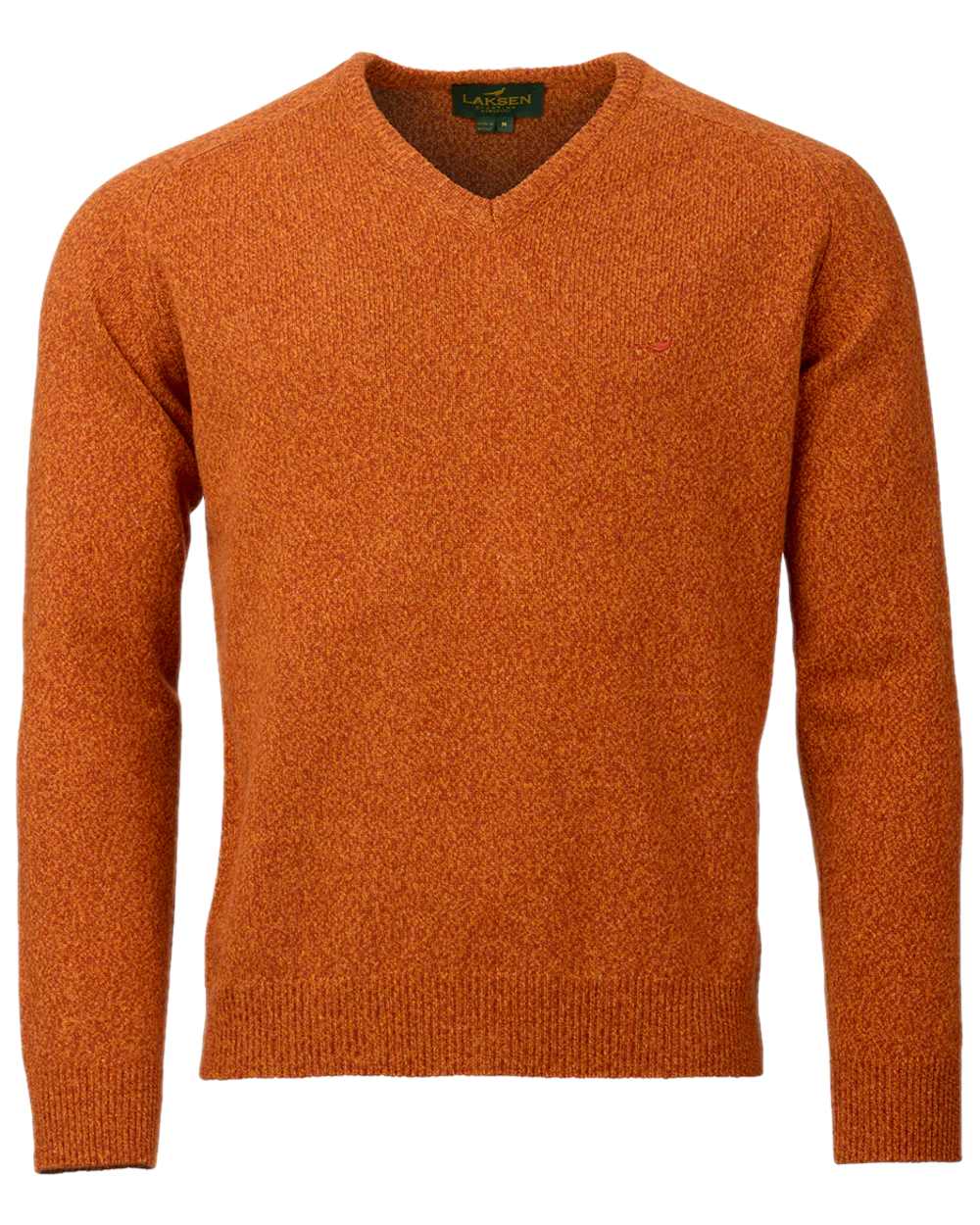 Laksen Mens Trent V-Neck Lambswool Sweater - Image 7