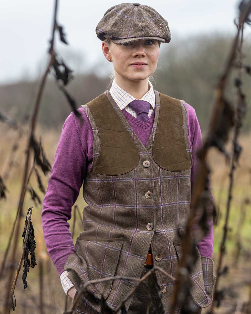 Laksen Pippa Beauly Tweed Shooting Vest - Image 2