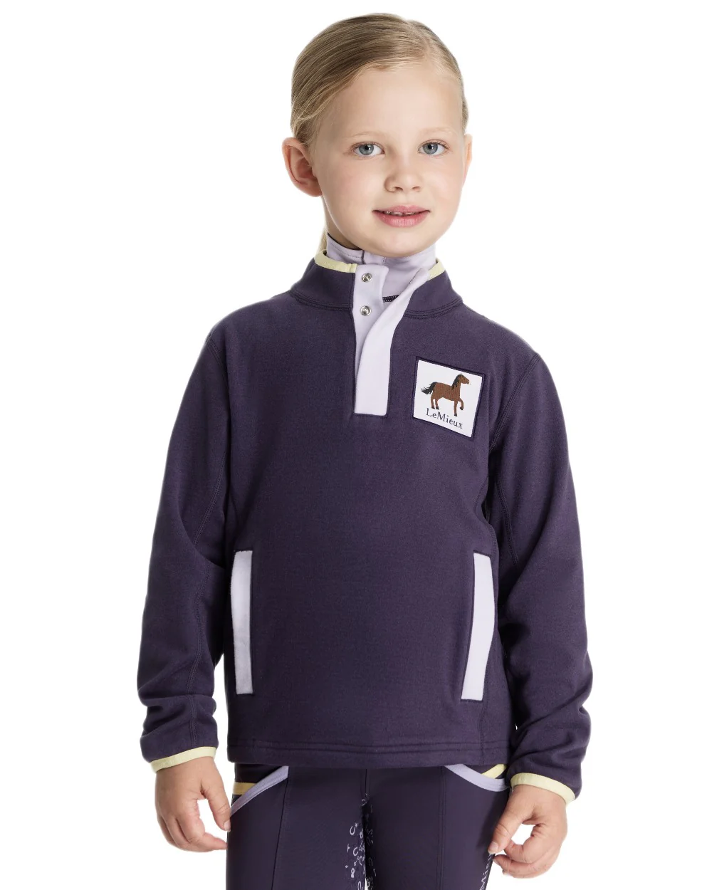 LeMieux Childrens Mini Mae Popper Fleece - Image 4