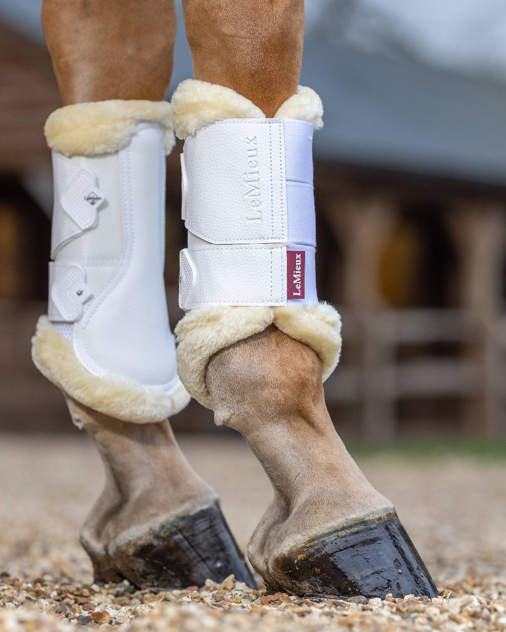 LeMieux Fleece Edged Mesh Brushing Boots - Image 12